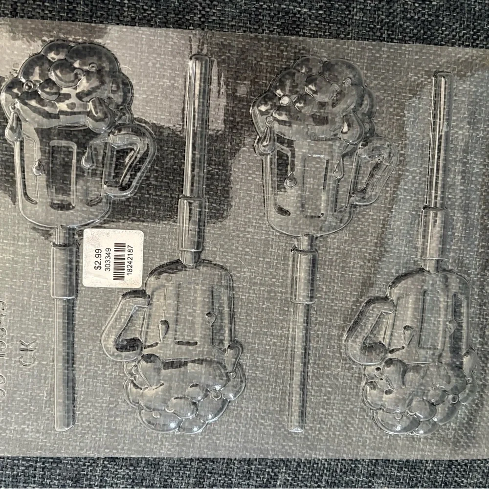 Bundle of Plastic Chocolate Candy Lollipop Molds